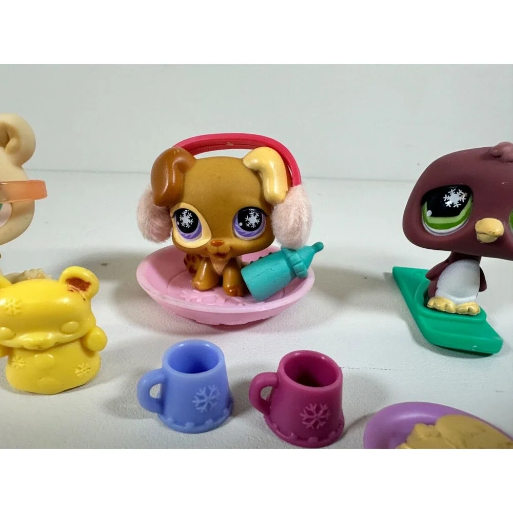 Littlest Pet Shop LPS #759 760 761 Polar‎ Bear Puppy Dog Owl ADVENT CALENDAR